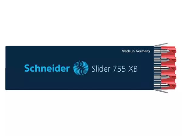 Een Balpenvulling Schneider 755 Slider Jumbo XB rood koop je bij All Office Kuipers BV