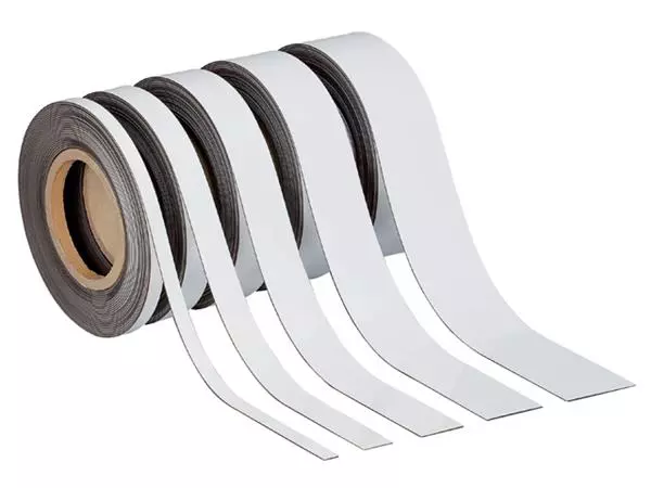 Een Magneetband MAUL beschrijf- wisbaar 10mx20mmx1mm wit koop je bij De Joma BV