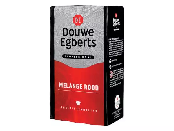 Een Koffie Douwe Egberts snelfiltermaling Melange Rood 500gr koop je bij Sysdicom BV