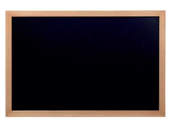 Een Krijtbord Securit wand 40x60cm teak hout koop je bij De Rijk Kantoorshop