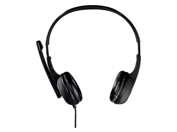 Een Hoofdtelefoon Hama HS-P150 PC-Office on-ear zwart koop je bij De Rijk Kantoorshop