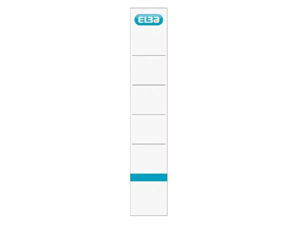 Een Rugetiket Elba smal 34x190mm zelfklevend wit/blauw 10 stuks koop je bij Kantorice office & business supplies