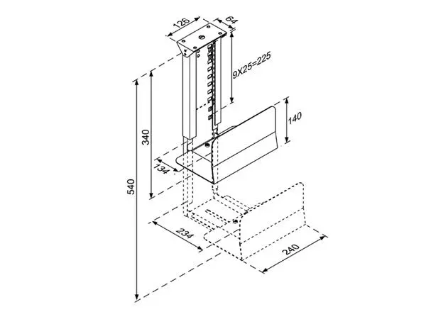 Een CPU houder Neomounts D200 30kg zilver koop je bij Sysdicom BV