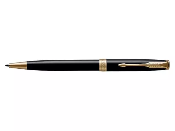 Een Balpen Parker Sonnet black lacquer GT medium koop je bij Kantorice office & business supplies