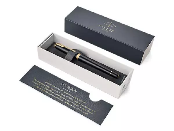 Een Vulpen Parker Urban muted black GT fijn koop je bij Kantorice office & business supplies