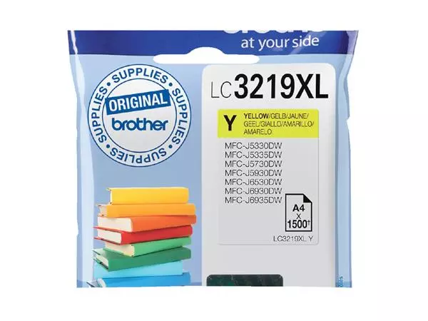 Een Inktcartridge Brother LC-3219XLY geel koop je bij Supply Mij