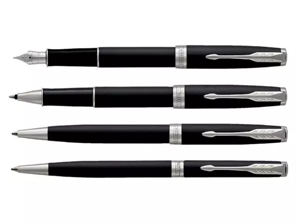 Een Vulpen Parker Sonnet matte black CT fijn koop je bij Kantorice office & business supplies