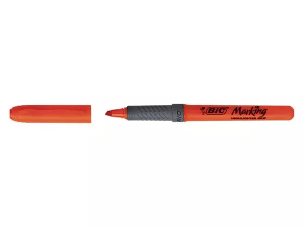 Een Markeerstift Bic brite liner grip oranje koop je bij De Rijk Kantoorshop