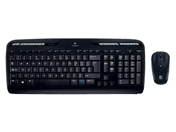 Een Toetsenbord Logitech MK330 Qwerty +muis zwart koop je bij Quality Office Supplies