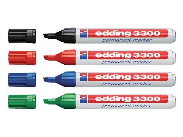 Een Viltstift edding 3300 schuin 1-5mm blauw koop je bij De Joma BV