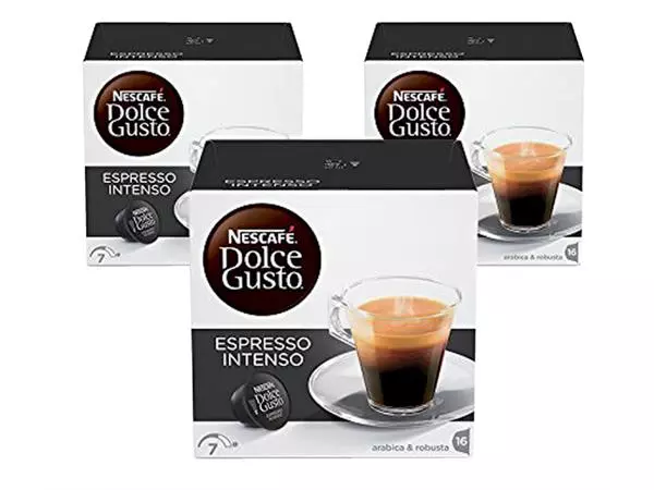 Een Koffiecups Dolce Gusto Espresso Intenso 16 stuks koop je bij Continu Kantoor