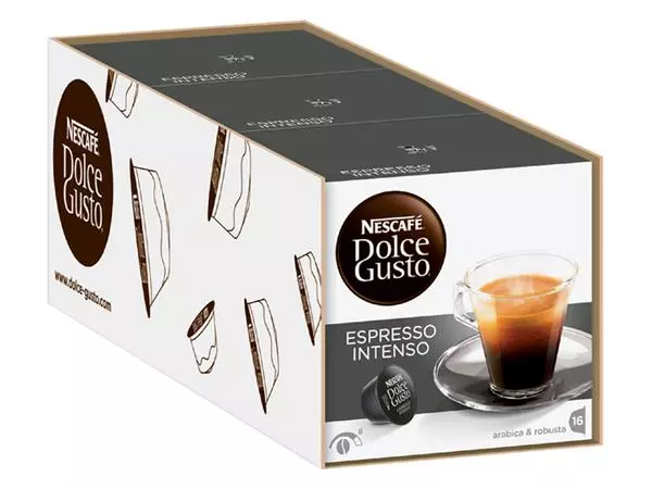 Een Koffiecups Dolce Gusto Espresso Intenso 16 stuks koop je bij Kantorice office & business supplies