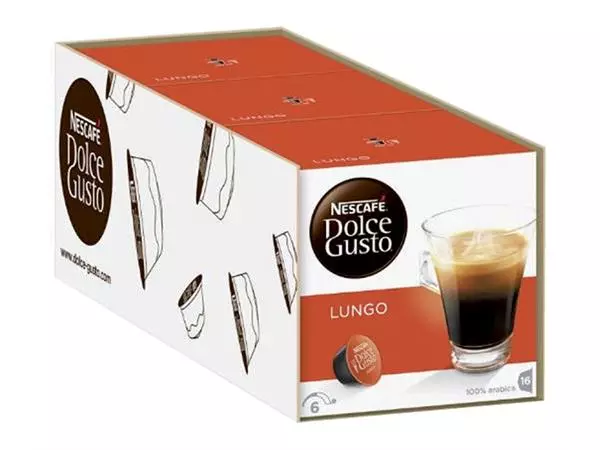 Een Koffiecups Dolce Gusto Lungo 16 stuks koop je bij Quality Office Supplies