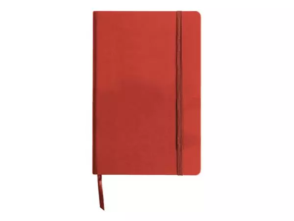 Een Notitieboek Quantore A5 lijn 192blz 80gr rood koop je bij De Joma BV