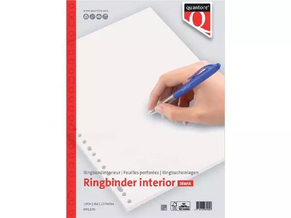 Een Interieur Quantore A4 23-gaats blanco 100vel koop je bij Quality Office Supplies