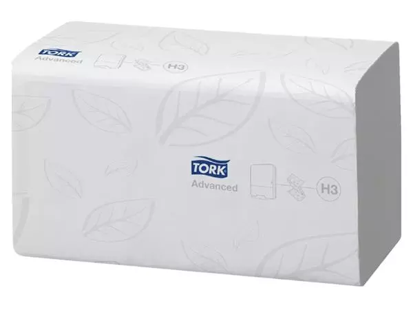 Een Handdoek Tork H3 Advanced Z-gevouwen 2-laags wit 290163 koop je bij WinkelVolWinkels