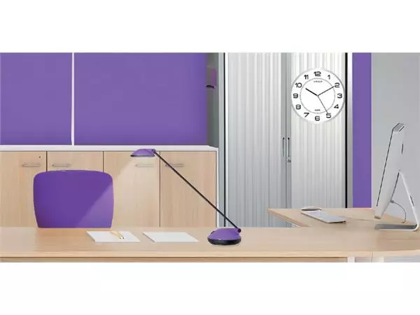 Een Wandklok Unilux Magnet Ø 30.5cm lichtgrijs/wit koop je bij QuickOffice BV