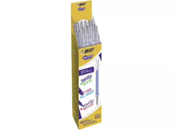 Een Gelschrijvervulling Bic Gel-ocity illusion medium blauw koop je bij Clippz! Office Supplies