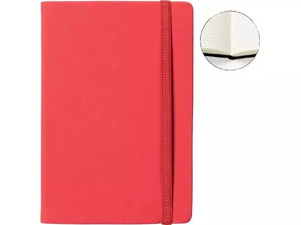 Een Notitieboek Quantore A5 lijn 192blz 80gr rood koop je bij All Office Kuipers BV