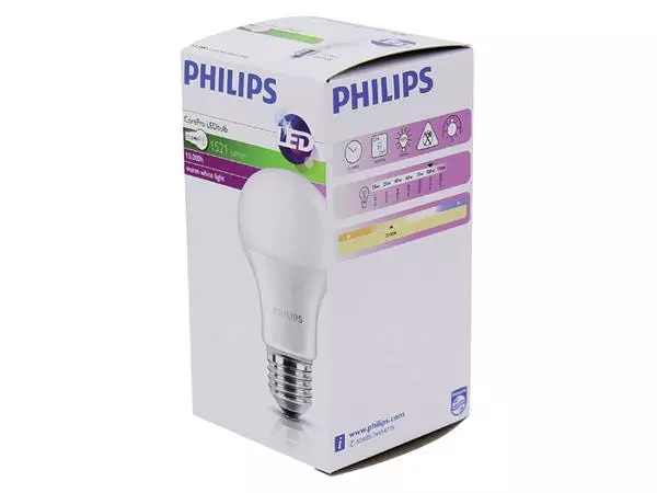 Een Ledlamp Philips CorePro LEDbulb E27 13,5W=100W 1520 Lumen koop je bij Continu Kantoor