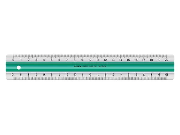 Een Liniaal Linex super S20 20cm transparant koop je bij De Joma BV