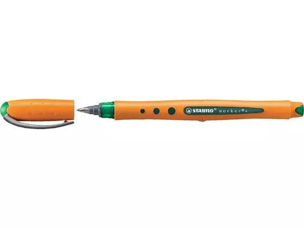 Een Rollerpen STABILO worker 2018/36 medium groen koop je bij Topkantoor Repro Creatief