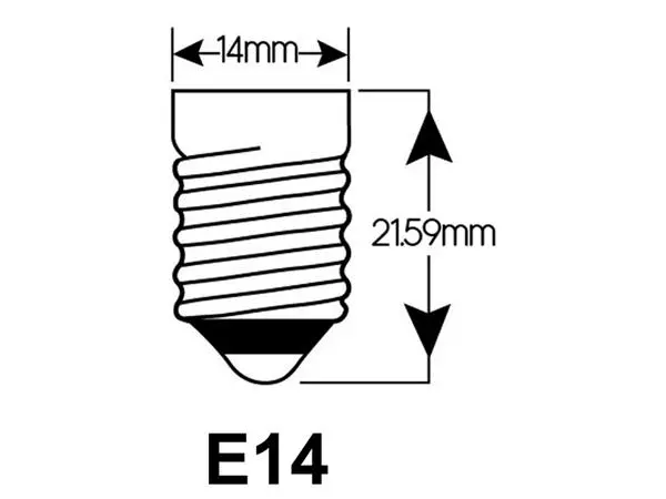 Een Ledlamp Integral E14 2700K warm wit 2W 250lumen koop je bij De Rijk Kantoorshop