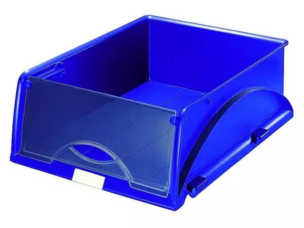 Een Sorteerbak Leitz 5231 Sorty met klep blauw koop je bij Quality Office Supplies