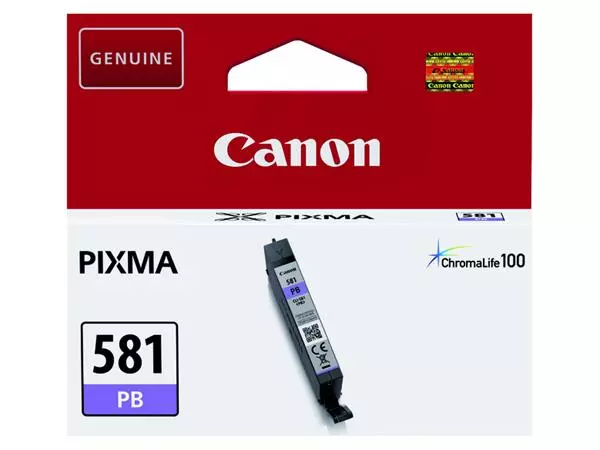 Een Inktcartridge Canon CLI-581 foto blauw koop je bij De Rijk Kantoorshop