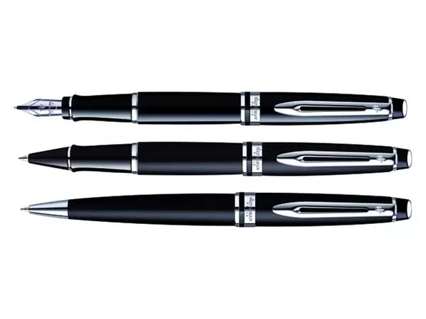 Een Rollerpen Waterman Expert black lacquer CT fijn koop je bij De Rijk Kantoorshop