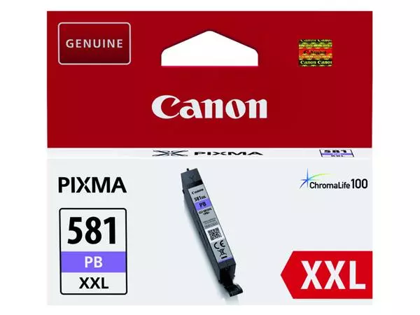 Een Inktcartridge Canon CLI-581XXL foto blauw koop je bij All Office Kuipers BV