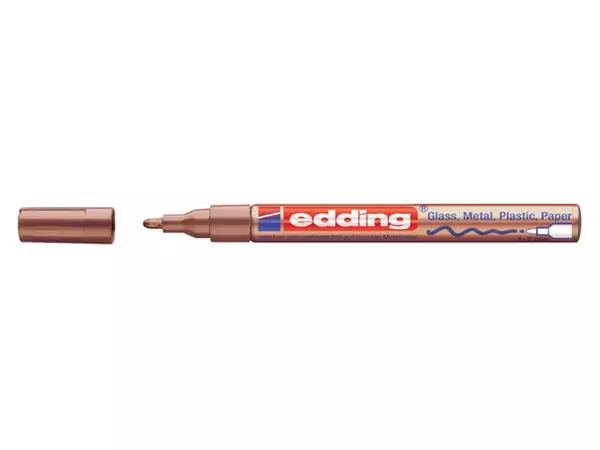 Een Viltstift edding 751 lakmarker rond 1-2mm koper koop je bij De Rijk Kantoorshop