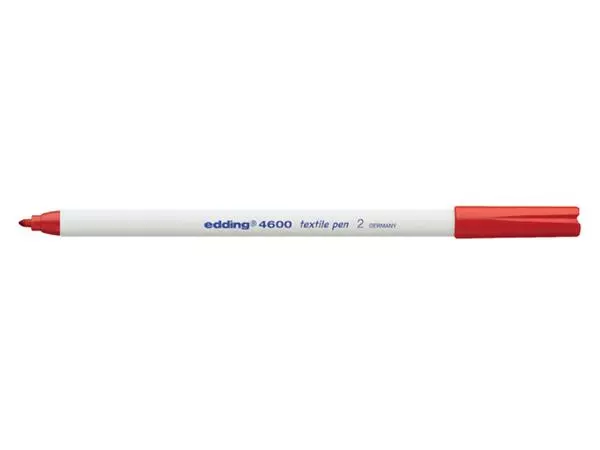 Een Viltstift edding 4600 textiel rond 1mm rood koop je bij All Office Kuipers BV