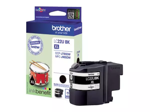 Een Inktcartridge Brother LC-22UBK zwart koop je bij De Rijk Kantoorshop