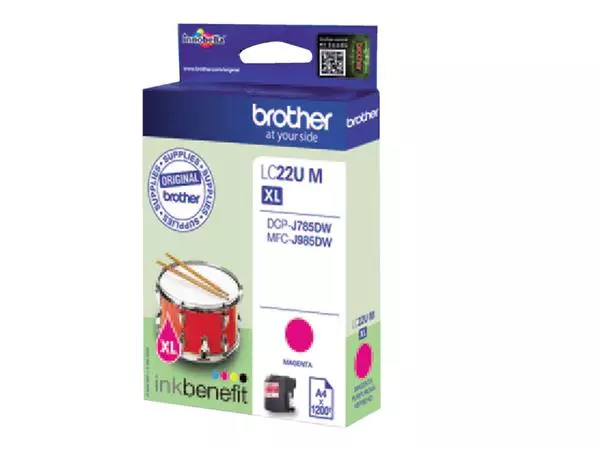 Een Inktcartridge Brother LC-22UM rood koop je bij Sysdicom BV