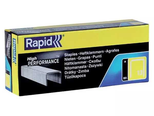 Een Nieten Rapid 13/4 gegalvaniseerd standaard 5000 stuks koop je bij Quality Office Supplies