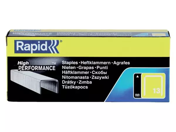 Een Nieten Rapid 13/10 gegalvaniseerd strong 5000 stuks koop je bij Kantorice office & business supplies