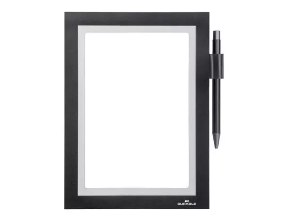 Een ZICHTFRAME DURAFRAME NOTE A5 ZWART koop je bij All Office Kuipers BV