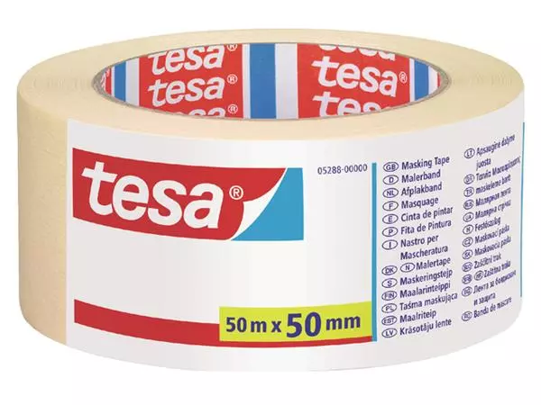 Een Afplaktape tesa® Economy 50mmx50m geel koop je bij De Joma BV