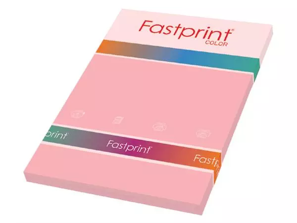 Een Kopieerpapier Fastprint A4 160gr lichtroze 50vel koop je bij De Rijk Kantoorshop