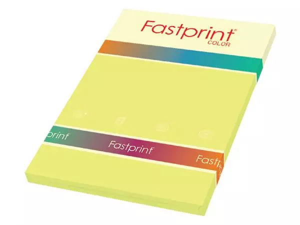 Een Kopieerpapier Fastprint A4 120gr geel 100vel koop je bij De Rijk Kantoorshop