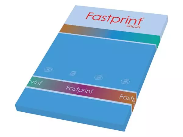 Een Kopieerpapier Fastprint A4 120gr diepblauw 100vel koop je bij De Rijk Kantoorshop