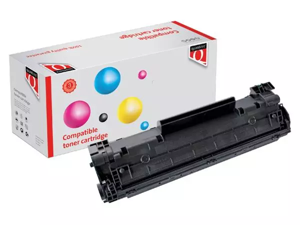 Een Tonercartridge Quantore alternatief tbv HP CB436A 36A zwart HC koop je bij Sysdicom BV