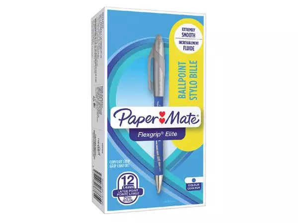 Een Balpen Paper Mate Flexgrip Elite breed blauw koop je bij Kantorice office & business supplies