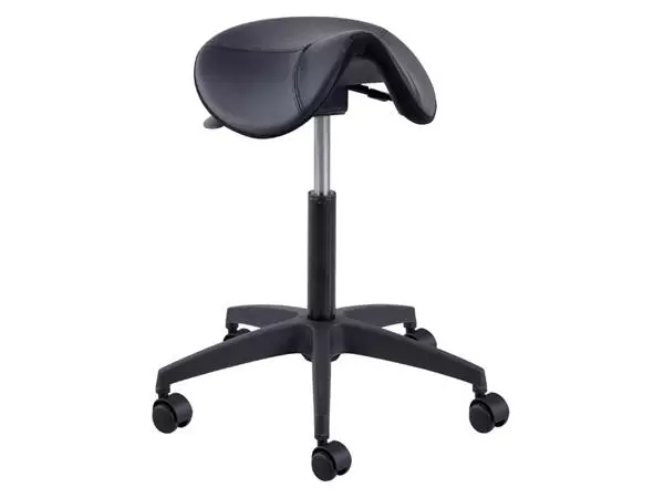 Een Zadelkruk Matera medium kunststof voetenkruis hoogte 54-72cm koop je bij Kantorice office & business supplies