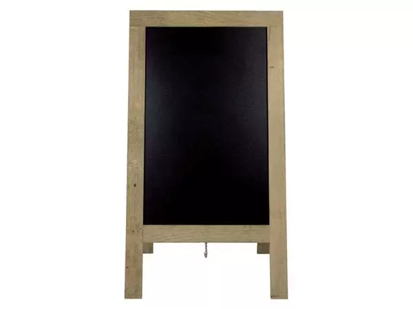 Stoepbord Securit 72x131x4cm steigerhout