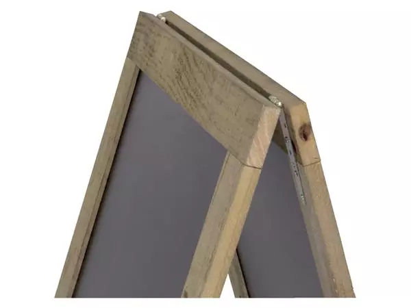 Een Stoepbord Securit 72x131x4cm steigerhout koop je bij De Rijk Kantoorshop