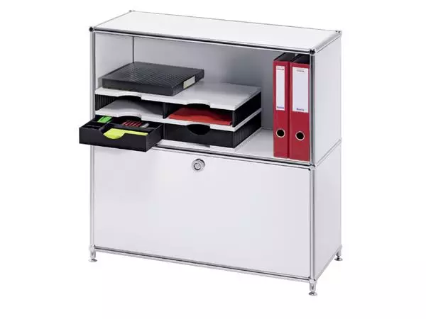 Een Vakkenset Styrodoc A4 4 vaks zwart/grijs koop je bij Kantorice office & business supplies