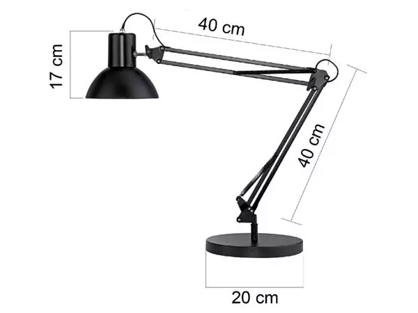 Een Bureaulamp Unilux Success 66 led zwart koop je bij PrimaOffice