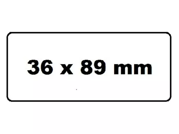Een Labeletiket Quantore 99012 36x89mm adres wit koop je bij De Joma BV